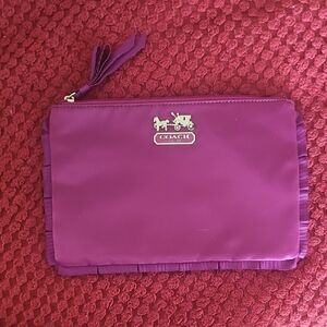Coach Vibrant Purple Wristlet